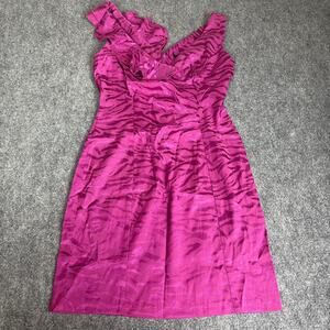 Pink zebra print ruffled dress